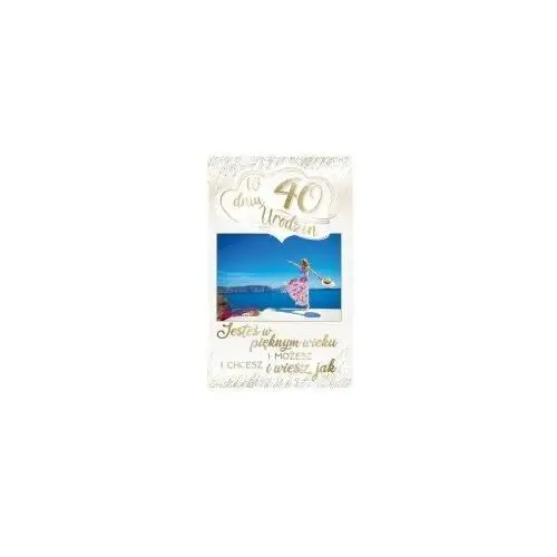 AbCard Kartka okolicznościowa Urodziny 40 PS15