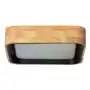 Plafon led mazza 16w kwadratowy naturalne drewno 3 barwy świecenia cct 37cm abr-plkdm-15w-cct Abruzzo Sklep on-line