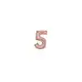 Amscan Balon foliowy cyfra 5 satynowa różowe złoto 86cm Sklep on-line