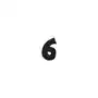 Balon foliowy cyfra 6 satynowa czarna 86cm Sklep on-line