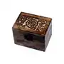 Ancient wisdom Drewniane pudełko, szkatułka w kwiaty na 6 olejków eterycznych 10ml Sklep on-line