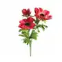 ANEMON ZAWILEC sztuczny kwiat dekoracyjny z płatkami z jedwabistej tkaniny 56 cm czerwony,zielony Sklep on-line