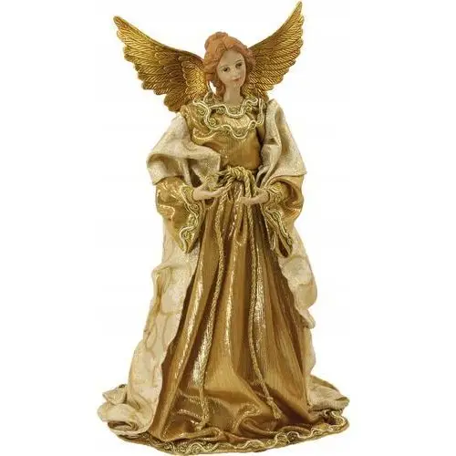 Anioł na Czubek Choinki Złoty 28cm wysoki