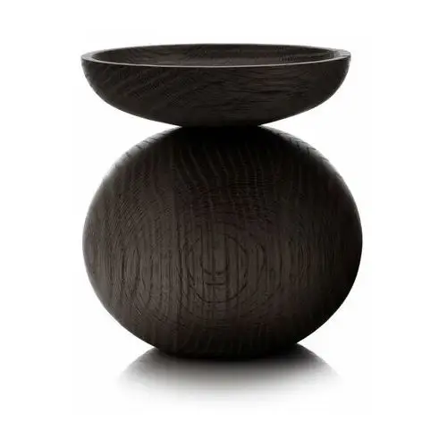 Applicata wazon shape bowl dąb bejcowany na czarno