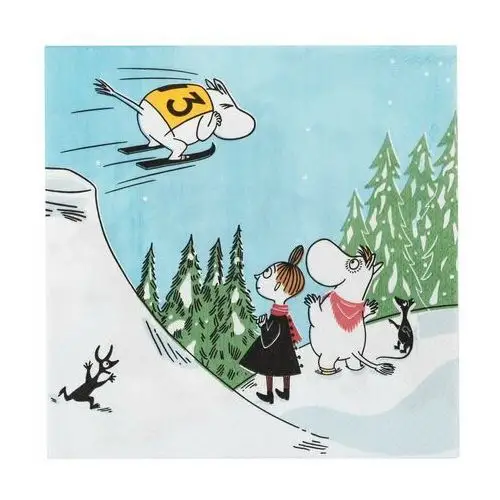 Arabia Serwetki Moomin 33x33 cm Ski jumping