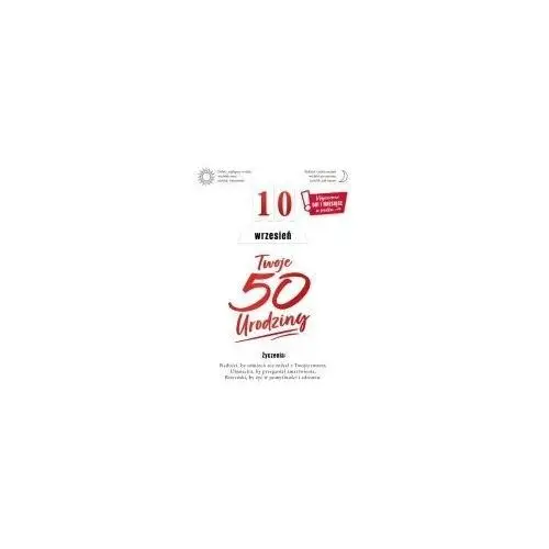 Armin Style Karnet Urodziny 50 wymienne cyfry