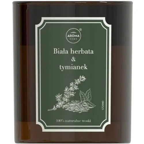 Aroma home Świeca zapachowa herbarium biała herbata z tymiankiem 160 g