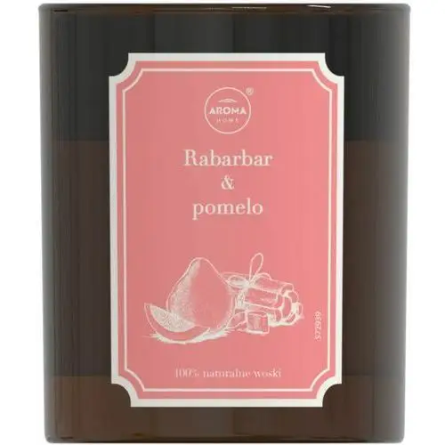 Świeca zapachowa herbarium rabarbar i pomelo 160 g Aroma home