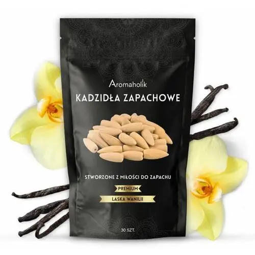 Aromaholik Naturalne kadzidełka xl - laska wanilii 30szt