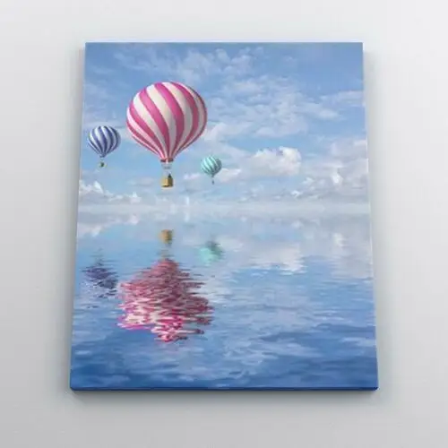 Balonowe trio - Malowanie po numerach 50x40 cm