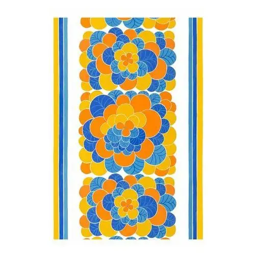 Arvidssons Textil Obrus Cirrus Pomarańczowy-niebieski