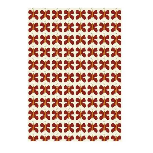 Arvidssons Textil Obrus Fjäril Mini Czerwony