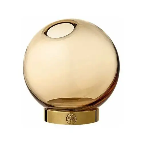 Globe wazon mały bursztynowy-złoty Aytm