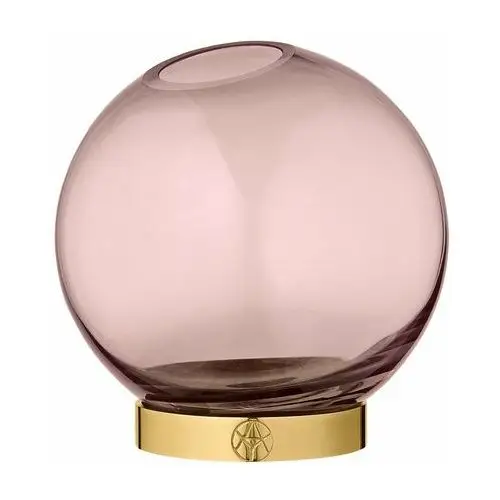 Aytm globe wazon mały różowy-złoty