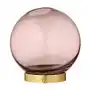 Aytm globe wazon mały różowy-złoty Sklep on-line