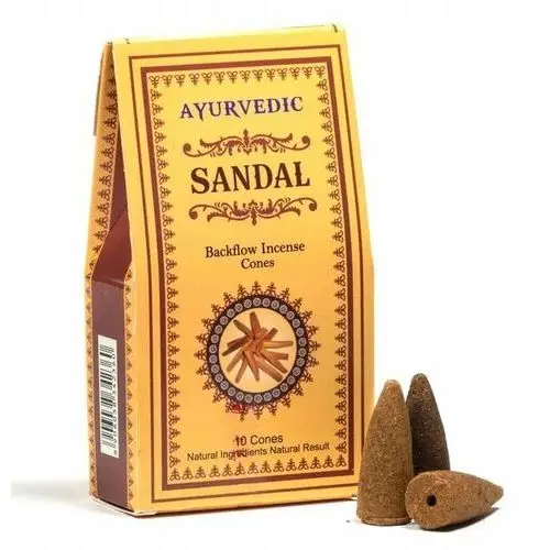 Ayurvedic Kadzidełka stożki cofające sandalwood