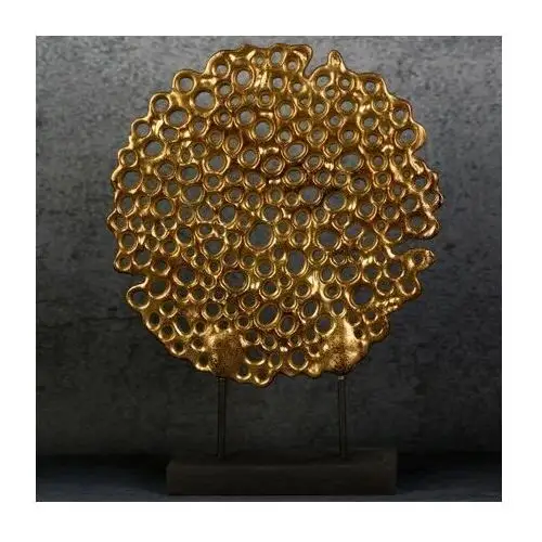 Ażurowa figurka dekoracyjna DORIA złota 28 x 7 x 37 cm złoty