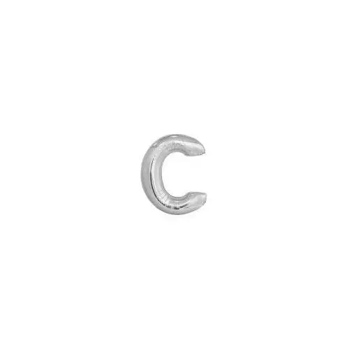 Balon foliowy litera C srebrna 69,5x86cm