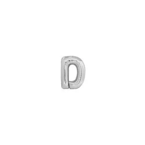 Balon foliowy litera D srebrna 62x86cm