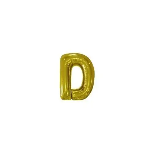 Balon foliowy litera D złota 62x86cm