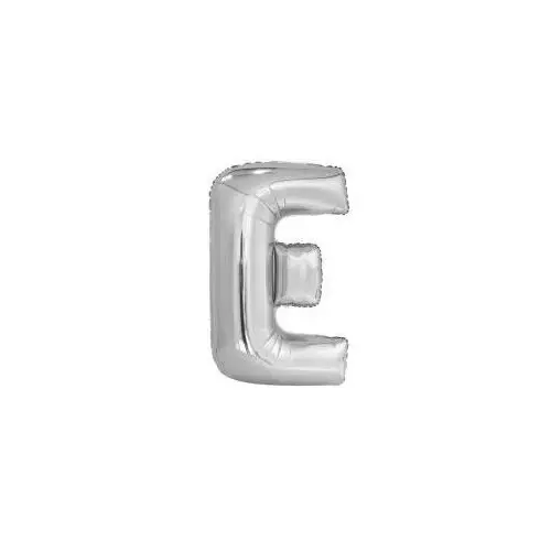 Balon foliowy litera E srebrna 56,5x86cm