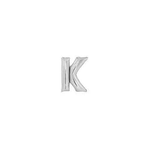 Balon foliowy litera K srebrna 63.5x86cm