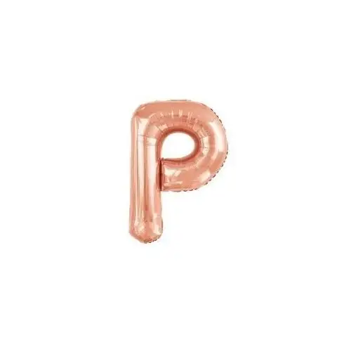 Balon foliowy litera P różowe złoto 60,5x86cm
