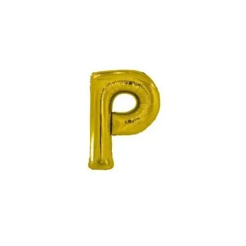 Balon foliowy litera P złota 60,5x86cm