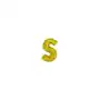 Balon foliowy litera S złota 55x86cm Sklep on-line