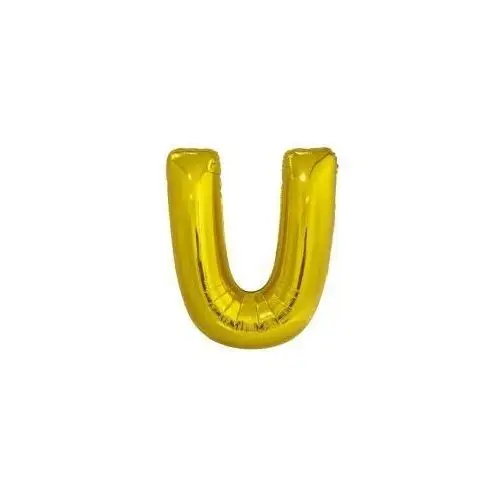 Balon foliowy litera U złota 65,5x86cm