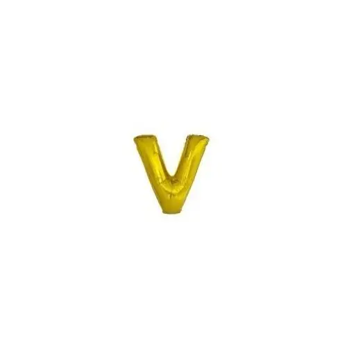 Balon foliowy litera V złota 78x86cm