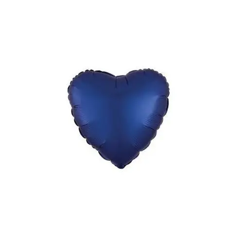 Balon foliowy Lustre Navy niebieski serce luzem