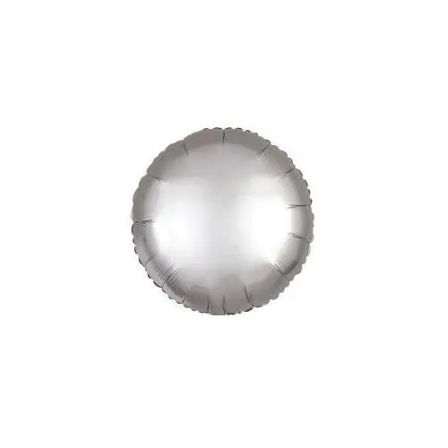 Balon foliowy Lustre srebrny okrągły 43cm