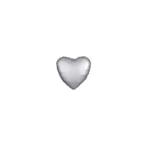 Balon foliowy Lustre srebrny serce 43cm