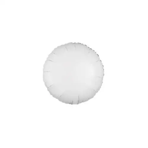Balon foliowy metalik biały okrągły 43cm