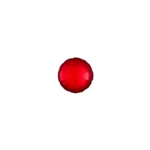 Balon foliowy metalik czerwony okrągły luzem 43cm