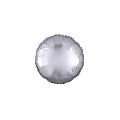 Balon foliowy metalik srebrny okrągły 43cm