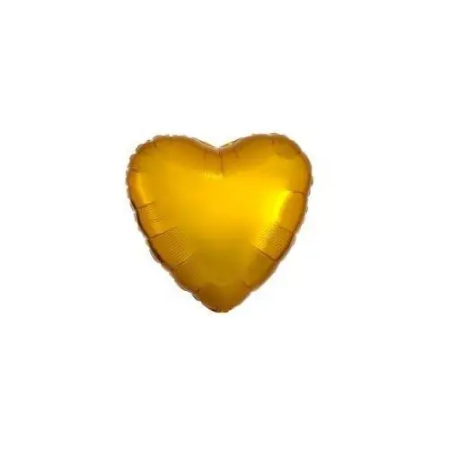 Balon foliowy metalik złoty serce 43cm
