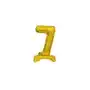 Balon foliowy mini cyfra 7 ze stopką złota 22x40cm Sklep on-line