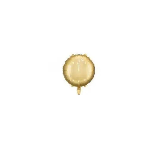 Balon foliowy Zegar 45 cm złoty