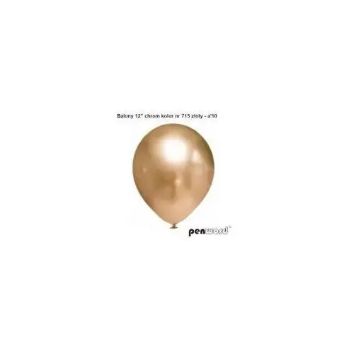 Balony chromowane złote 30,5cm 10szt