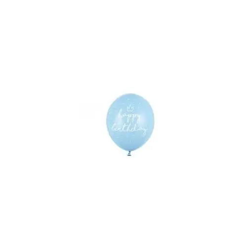 Balony happy birthday baby blue 50 szt