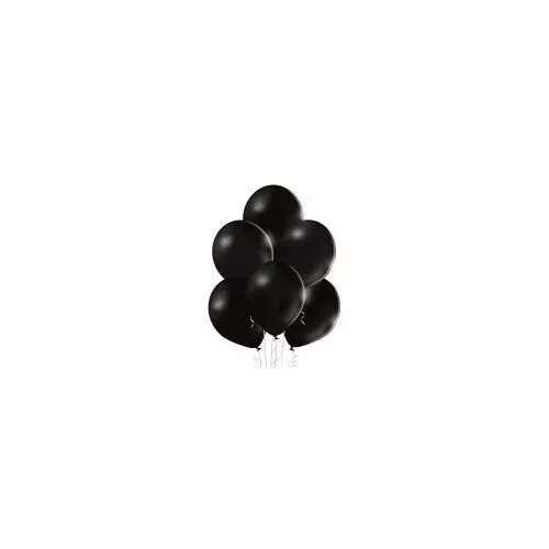 Balony pastelowe czarne 30cm 100szt
