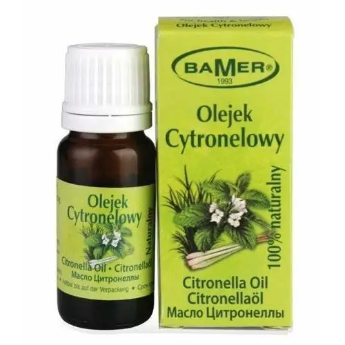 Olejek eteryczny 100% naturalny do aromaterapii cytronelowy 7 ml Bamer