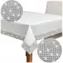 Biały Obrus na stół błyszczący W srebrne Cyrkonie Glamour 140x220 cm Sklep on-line