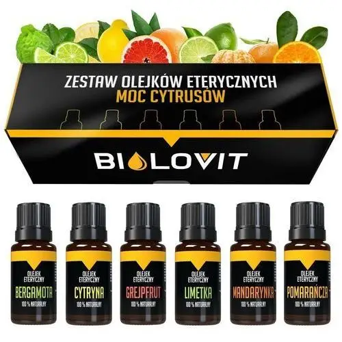 Biolavit Moc cytrusów zestaw olejków eterycznych