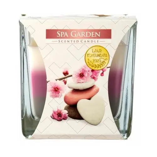 Bispol Świeczka zapachowa w szkle tęcza spa garden, 170 g 2