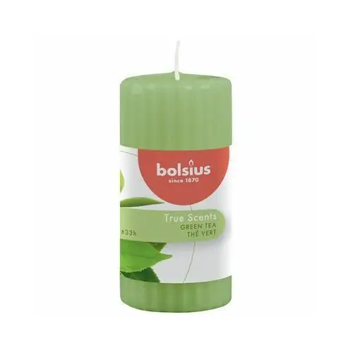 Bolsius Świeca pieńkowa zapachowa true scents zielona herbata