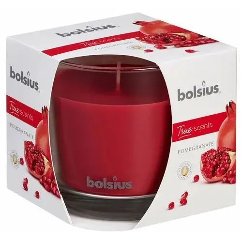 Bolsius Świeca zapachowa w szkle true scents granat