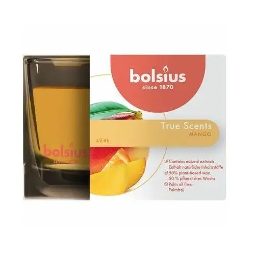 Świeca zapachowa w szkle True Scents mango Bolsius